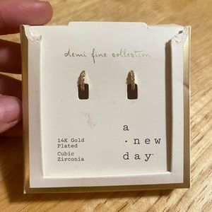 a new day dainty hoop earrings